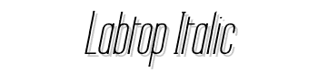 Labtop-Italic font